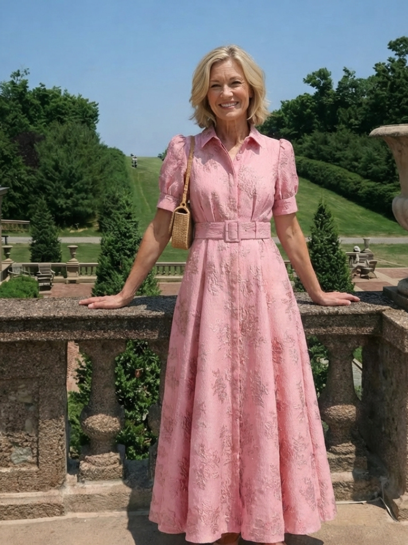 Margot Biarritz - Robe chemise maxi florale Xanthea