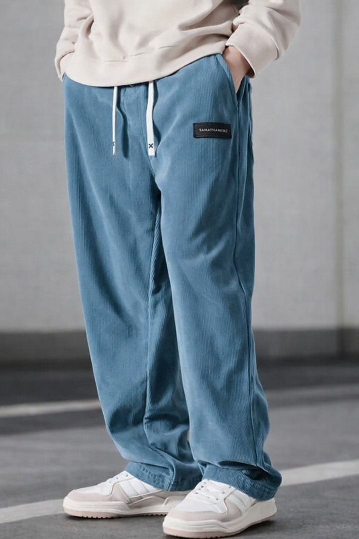 Margot Biarritz - Pantalon élégant en velours côtelé