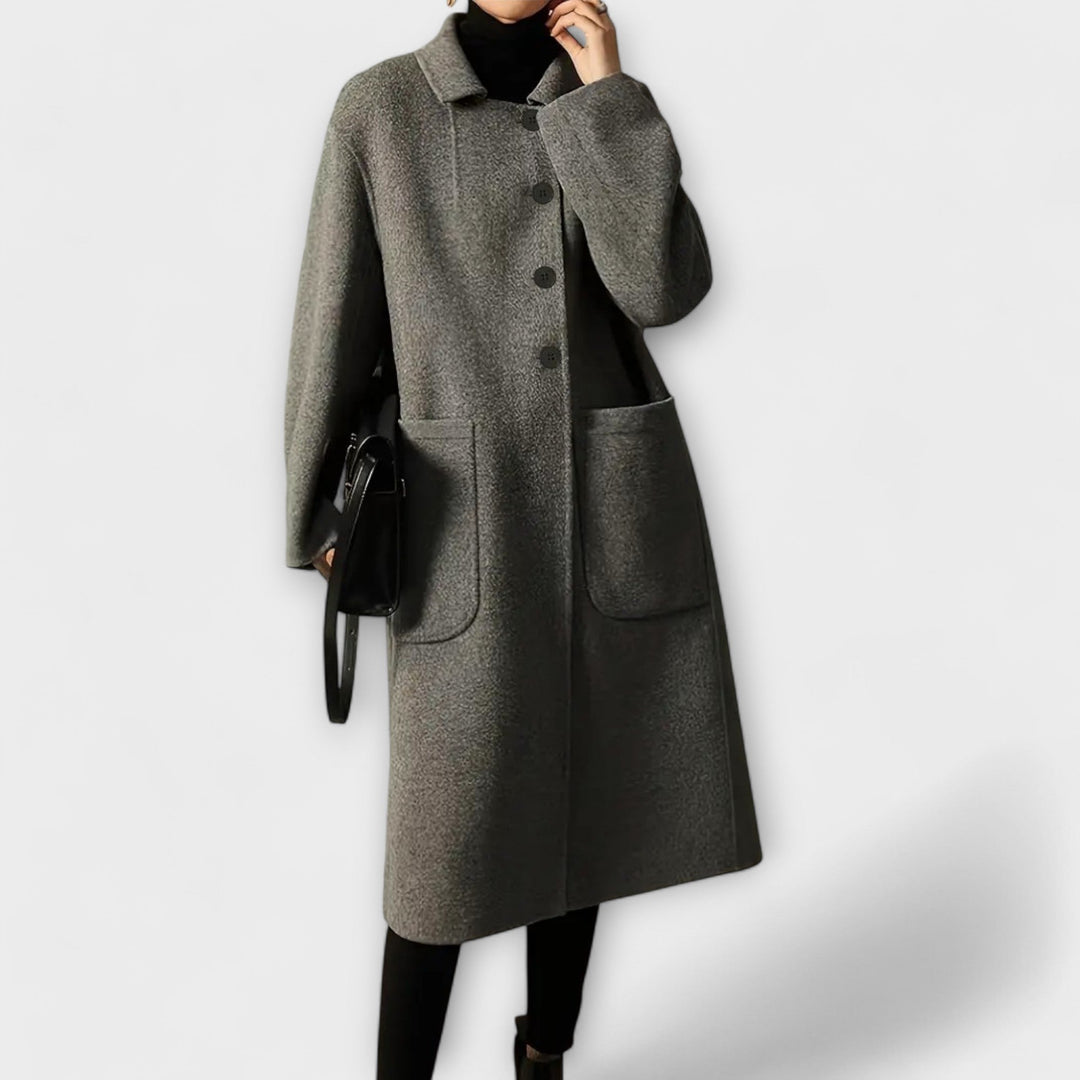 Margot Biarritz - Manteau thermique à boutons doubles