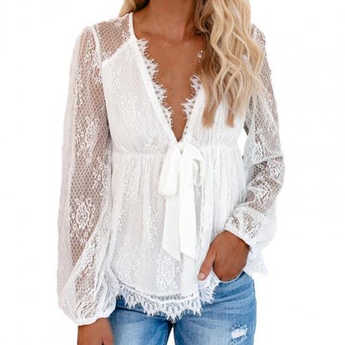 Margot Biarritz - Blouse Élégante en Dentelle Cyrielle