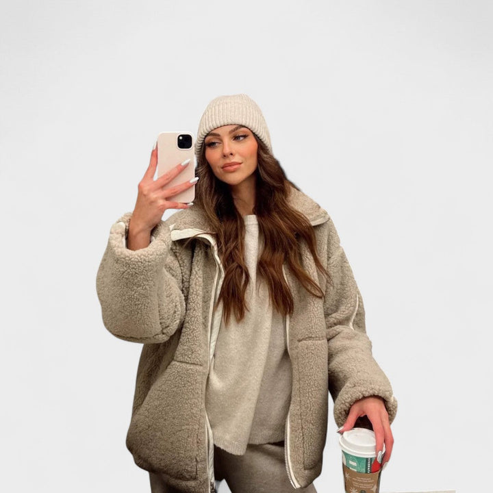 Margot Biarritz - Manteau oversize avec col montant