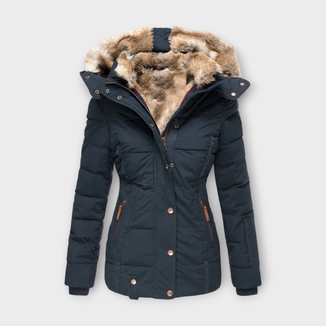 Margot Biarritz - Manteau confortable avec doublure en fourrure