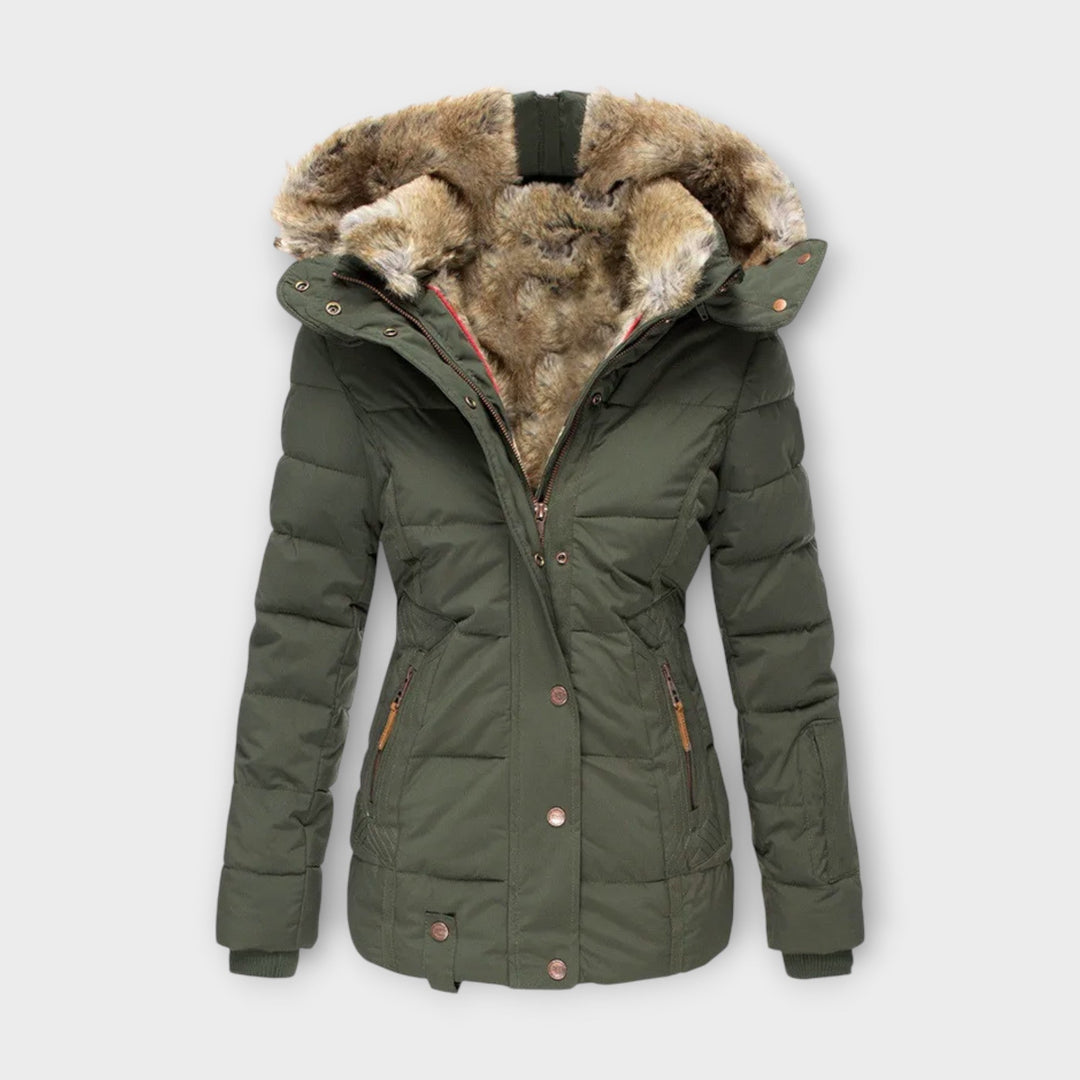 Margot Biarritz - Manteau confortable avec doublure en fourrure