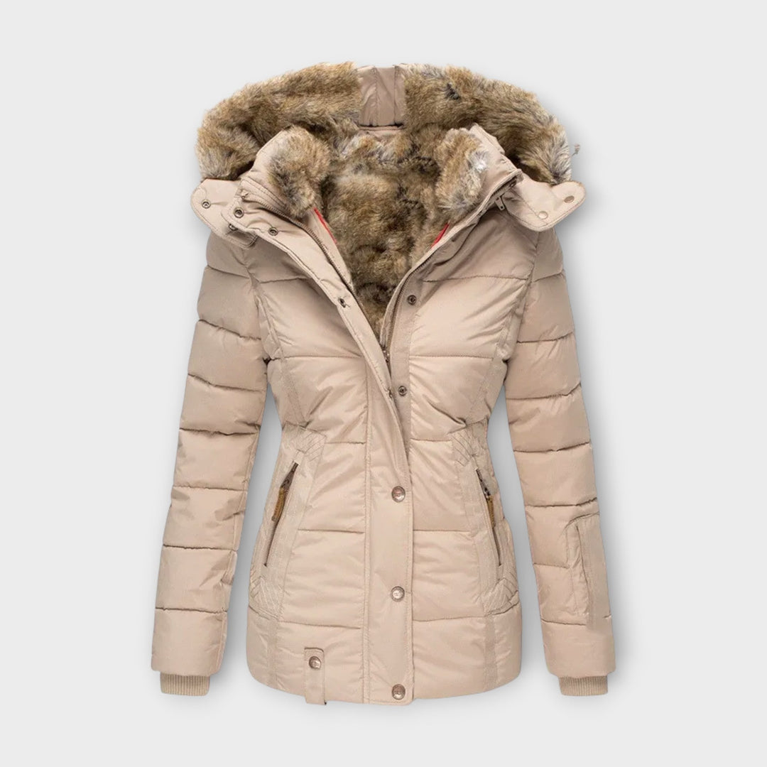 Margot Biarritz - Manteau confortable avec doublure en fourrure