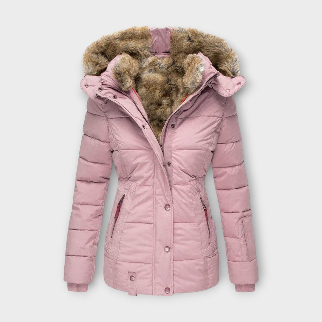 Margot Biarritz - Manteau confortable avec doublure en fourrure