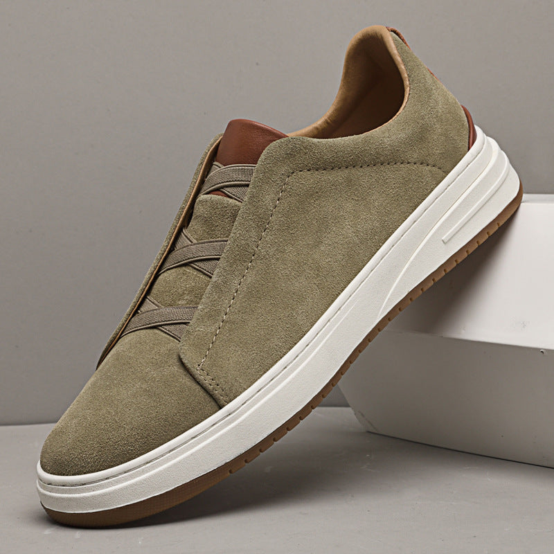 Margot Biarritz - Chaussures sans lacets en daim pour homme