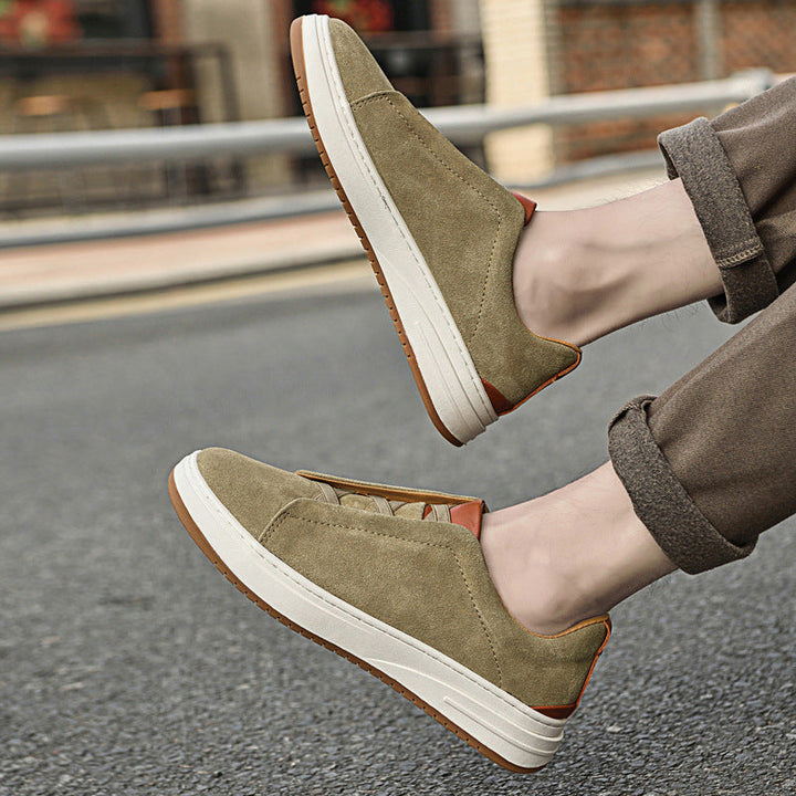 Margot Biarritz - Chaussures slip-on en daim pour homme