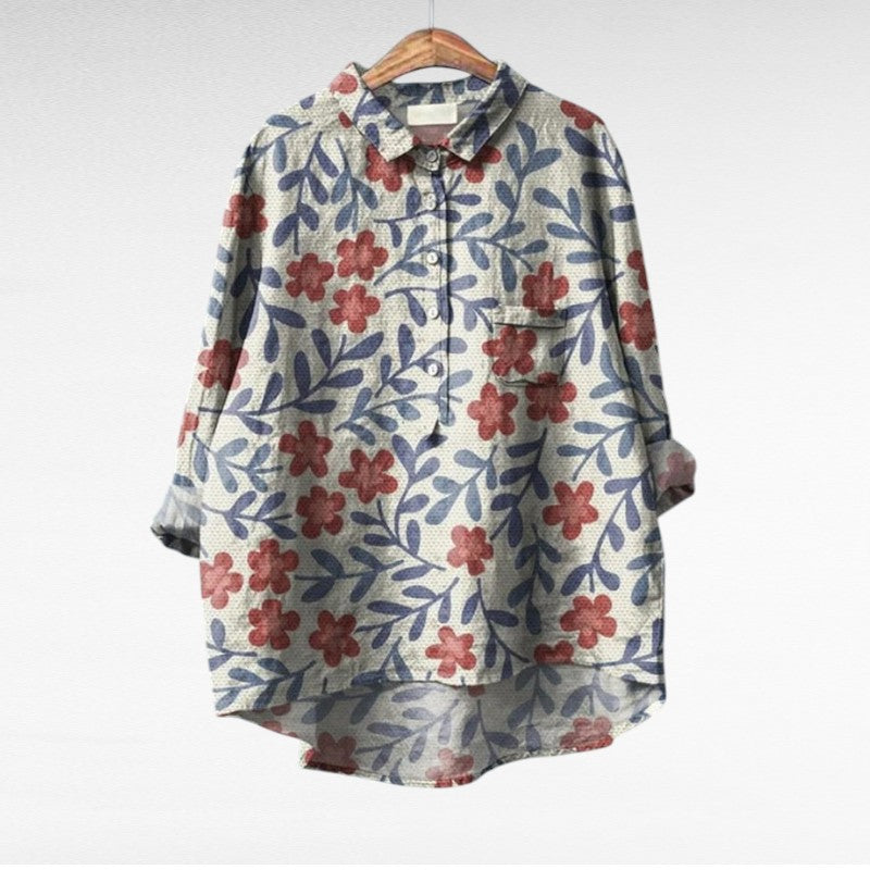 Margot Biarritz - Chemise Élégante à Motif Émilie