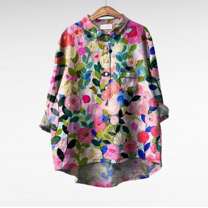 Margot Biarritz - Chemise Élégante à Motif Émilie