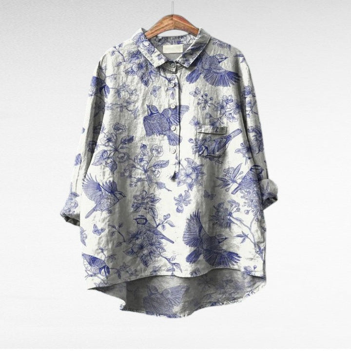 Margot Biarritz - Chemise Élégante à Motif Émilie