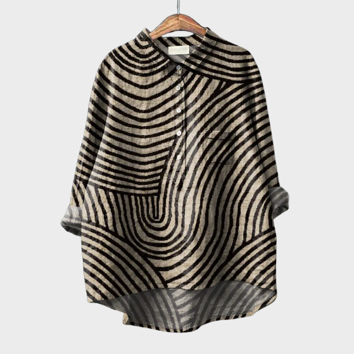 Margot Biarritz - Chemise Élégante à Motif Émilie