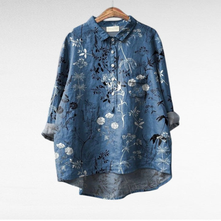 Margot Biarritz - Chemise Élégante à Motif Émilie
