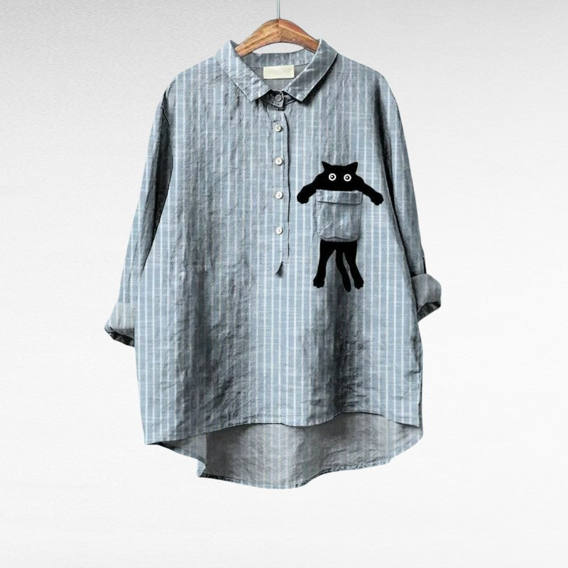 Margot Biarritz - Chemise Élégante à Motif Émilie