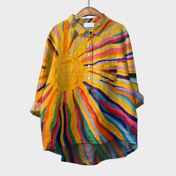 Margot Biarritz - Chemise Élégante à Motif Émilie