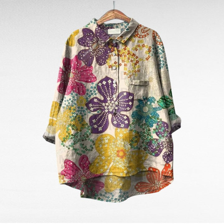 Margot Biarritz - Chemise Élégante à Motif Émilie