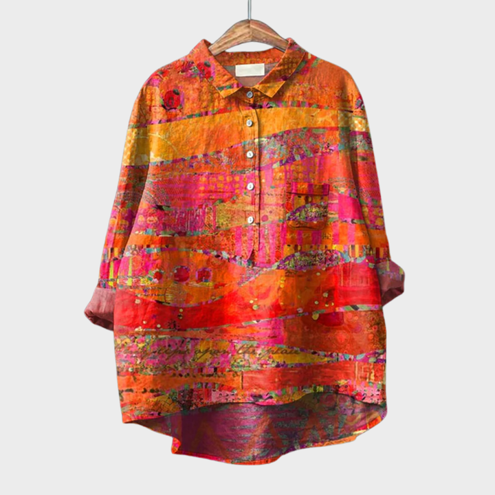 Margot Biarritz - Chemise Élégante à Motif Émilie