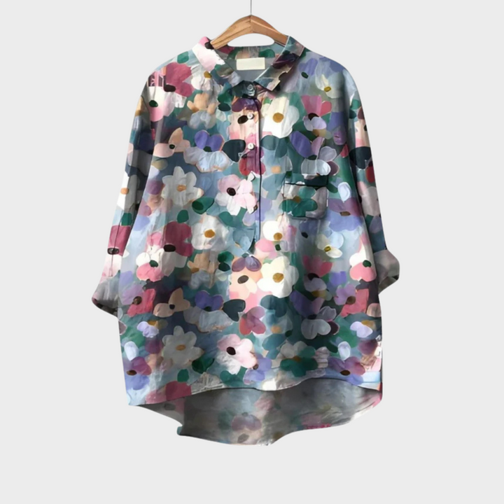 Margot Biarritz - Chemise Élégante à Motif Émilie