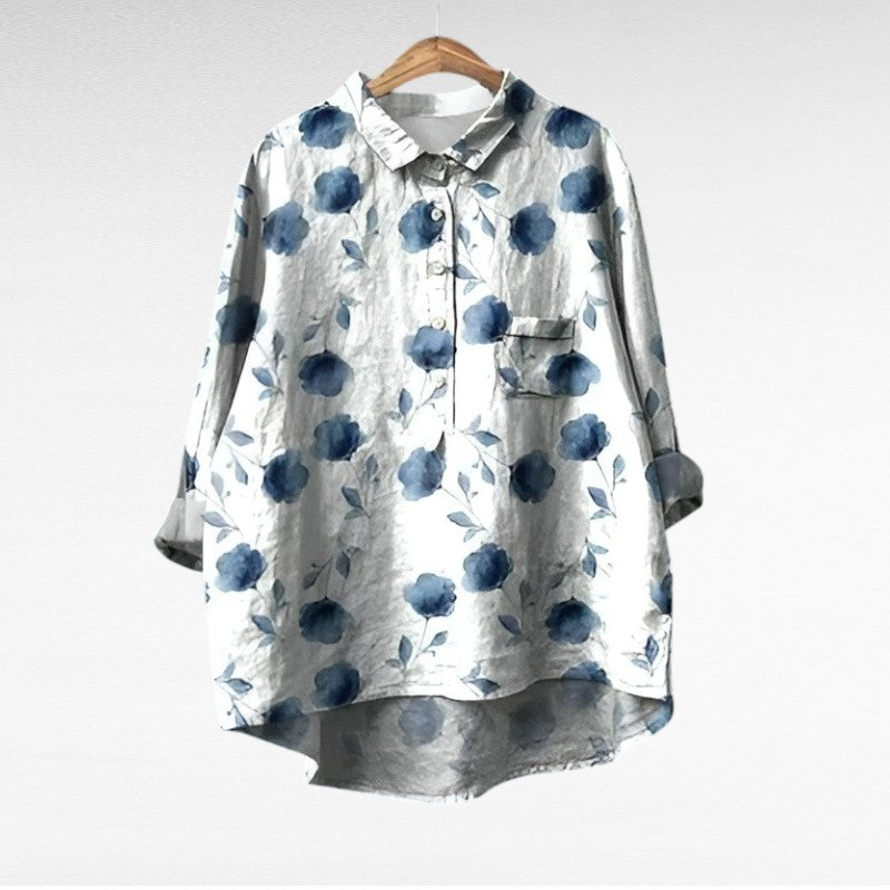 Margot Biarritz - Chemise Élégante à Motif Émilie