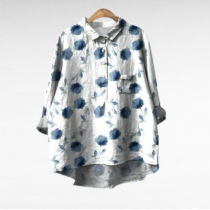 Margot Biarritz - Chemise Élégante à Motif Émilie