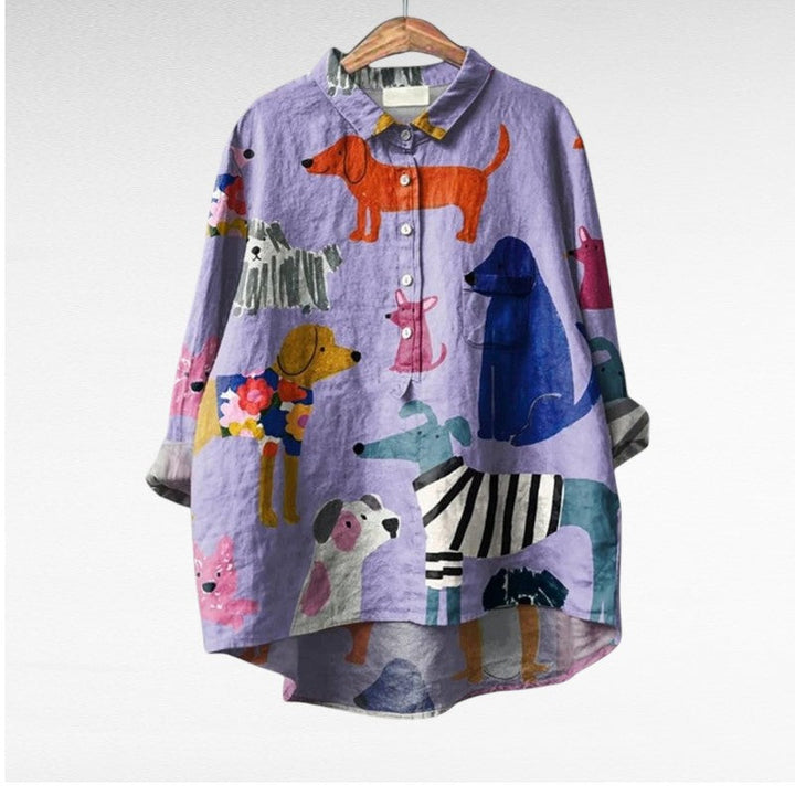 Margot Biarritz - Chemise Élégante à Motif Émilie