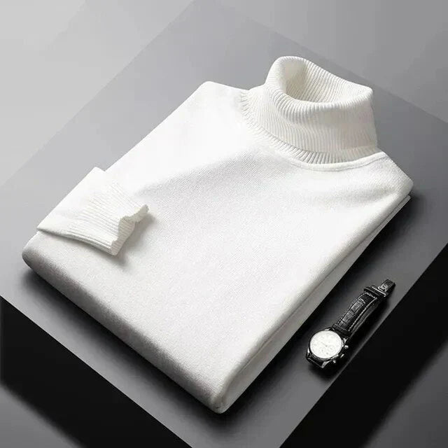 Margot Biarritz - Pull en maille à col roulé pour homme