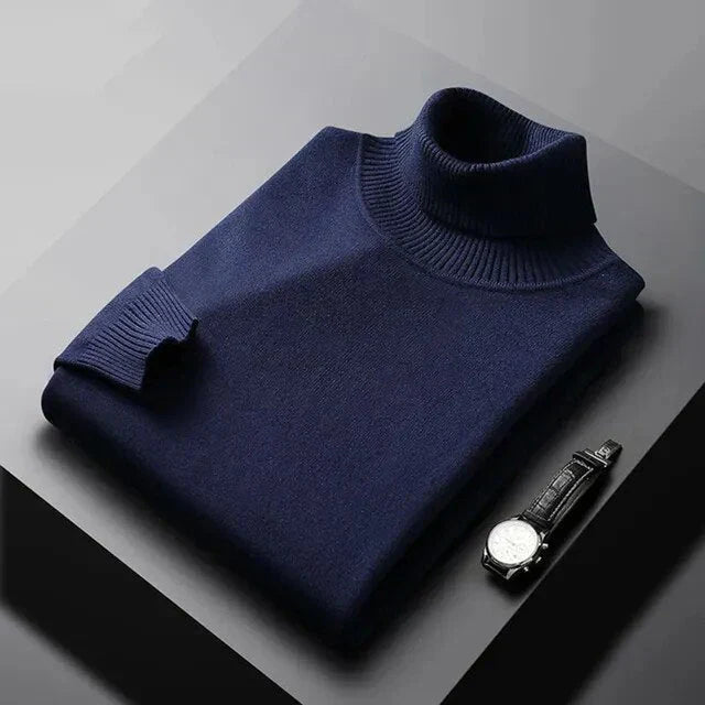 Margot Biarritz - Pull en maille à col roulé pour homme