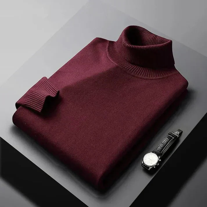 Margot Biarritz - Pull en maille à col roulé pour homme