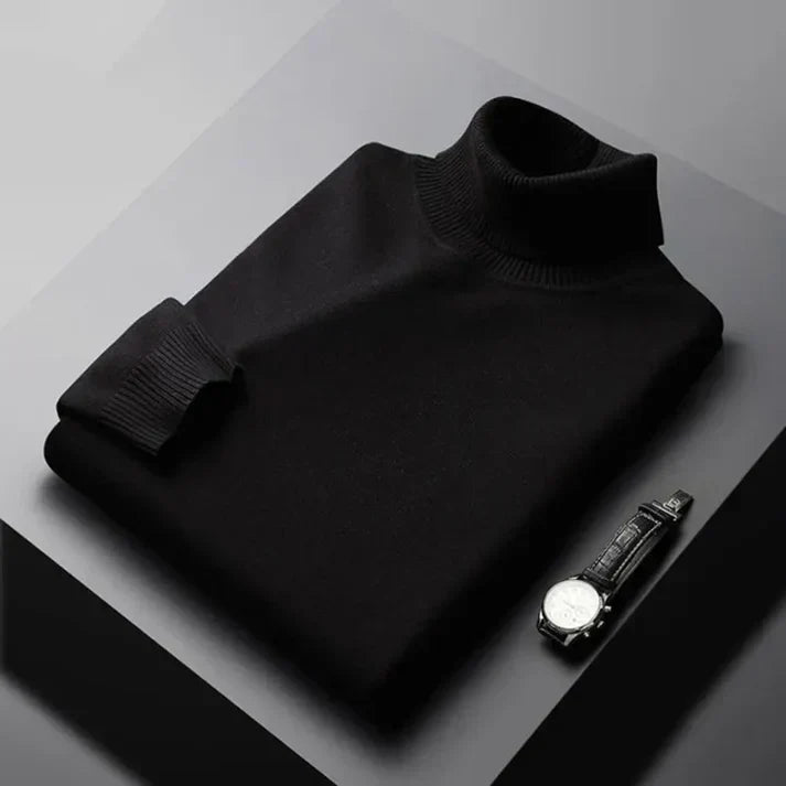 Margot Biarritz - Pull en maille à col roulé pour homme