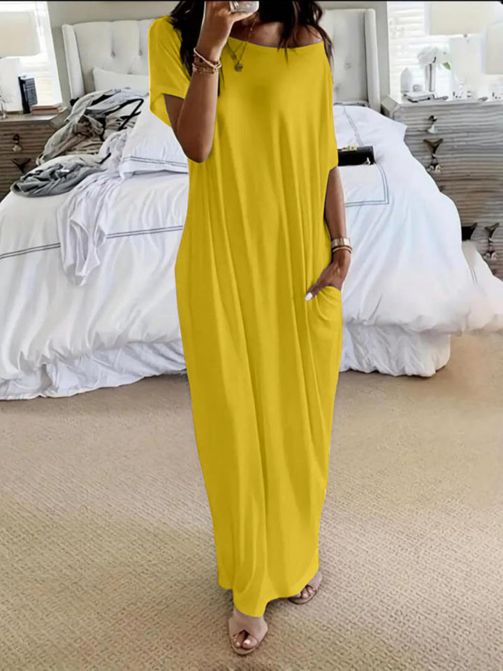 Margot Biarritz - Robe décontractée asymétrique à épaule dénudée oversize