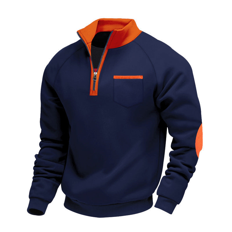 Margot Biarritz - Pull en polaire à demi-zip pour homme