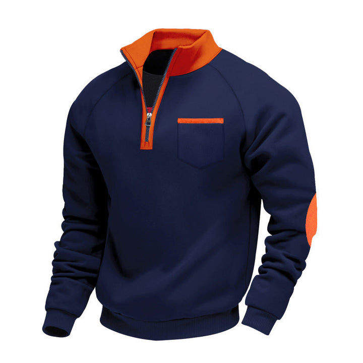 Margot Biarritz - Pull en polaire à demi-zip pour homme