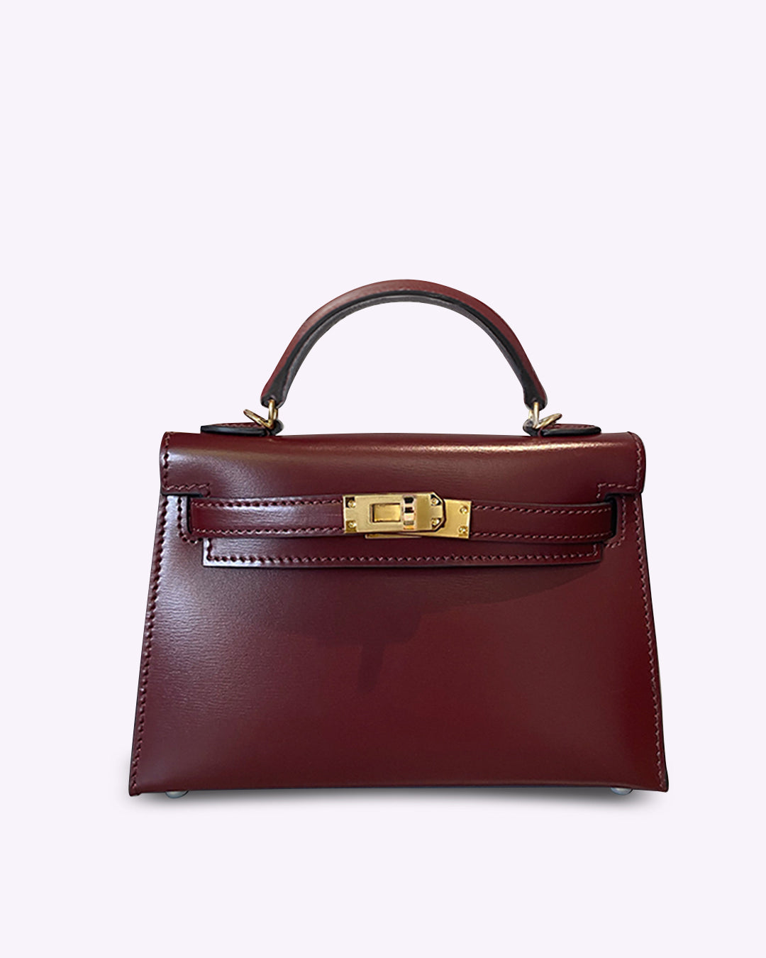 Margot Biarritz - Mini sac en cuir bordeaux élégant