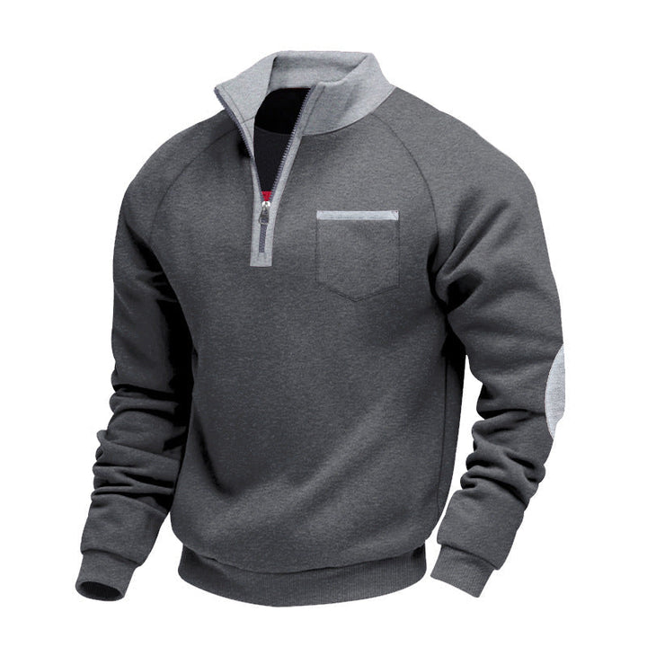 Margot Biarritz - Pull en polaire à demi-zip pour homme