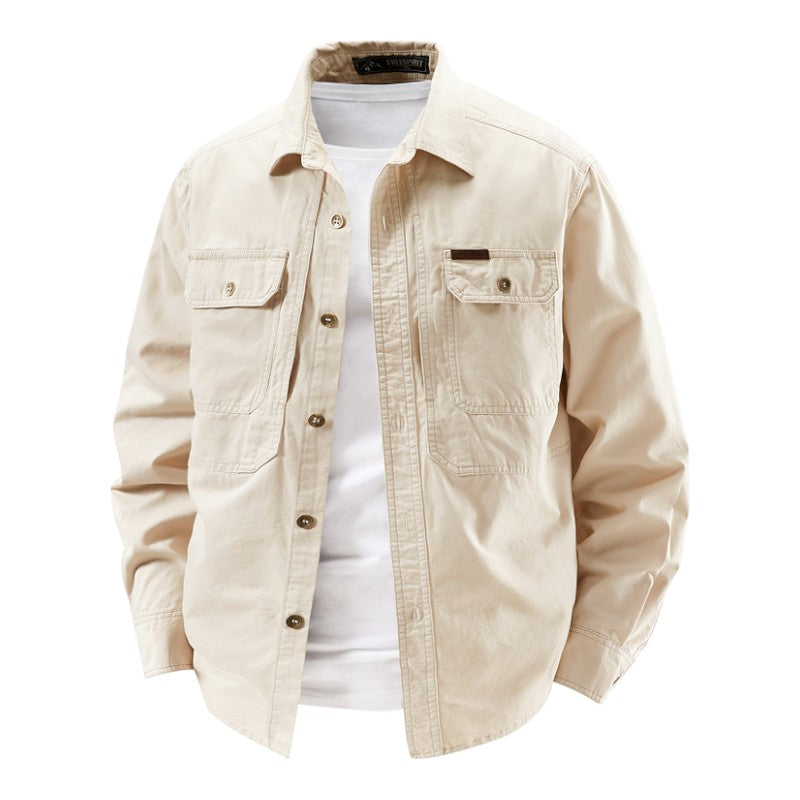 Margot Biarritz - Chemise utilitaire à manches longues pour homme