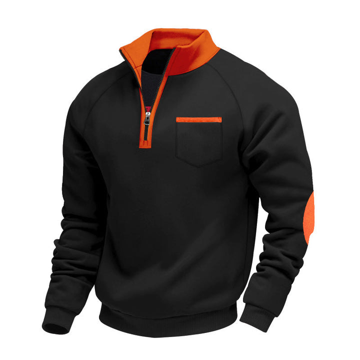 Margot Biarritz - Pull en polaire à demi-zip pour homme