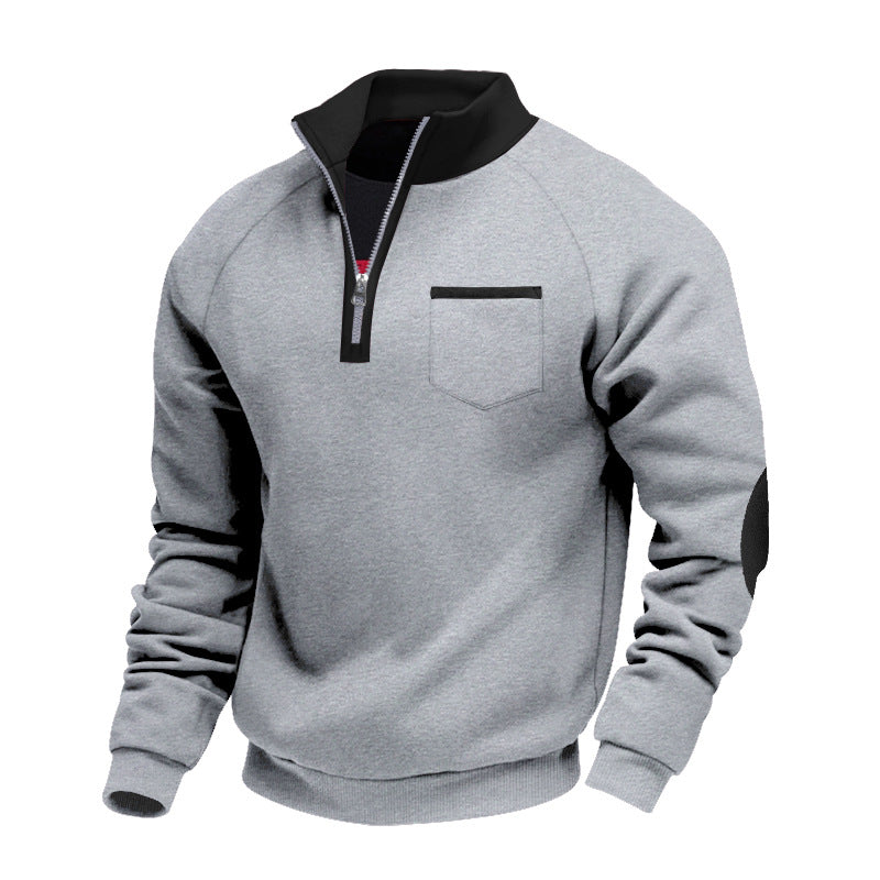 Margot Biarritz - Pull en polaire à demi-zip pour homme