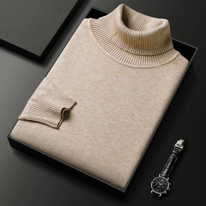 Margot Biarritz - Pull en maille à col roulé pour homme
