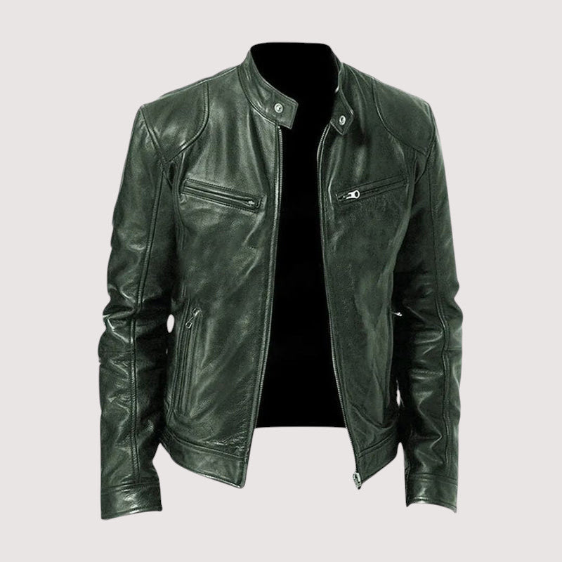 Margot Biarritz - Veste en cuir haut de gamme élégante pour homme