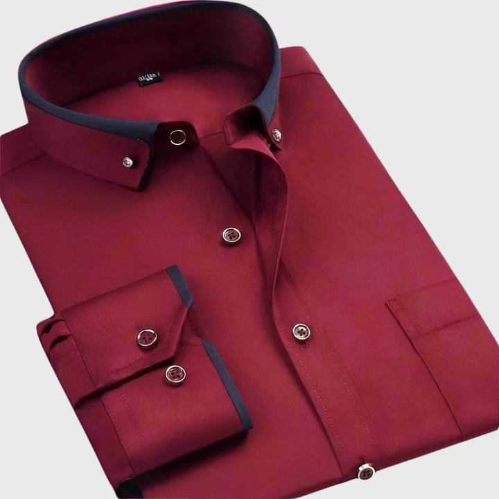 Margot Biarritz - Chemise classique à manches longues pour homme
