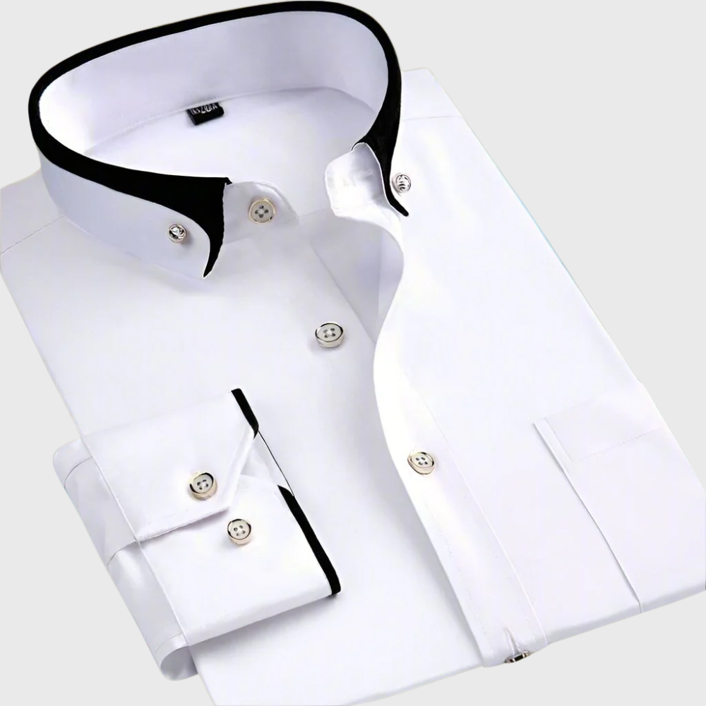 Margot Biarritz - Chemise classique à manches longues pour homme