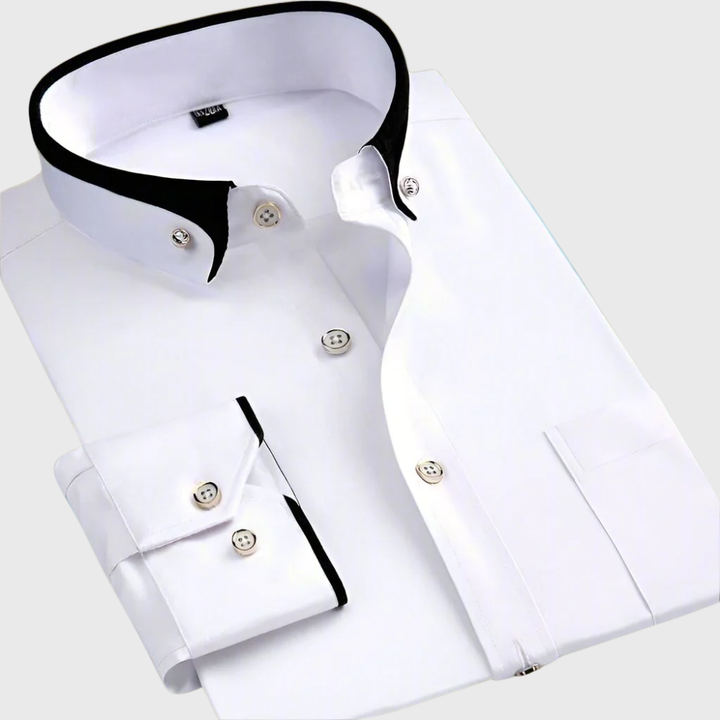 Margot Biarritz - Chemise classique à manches longues pour homme