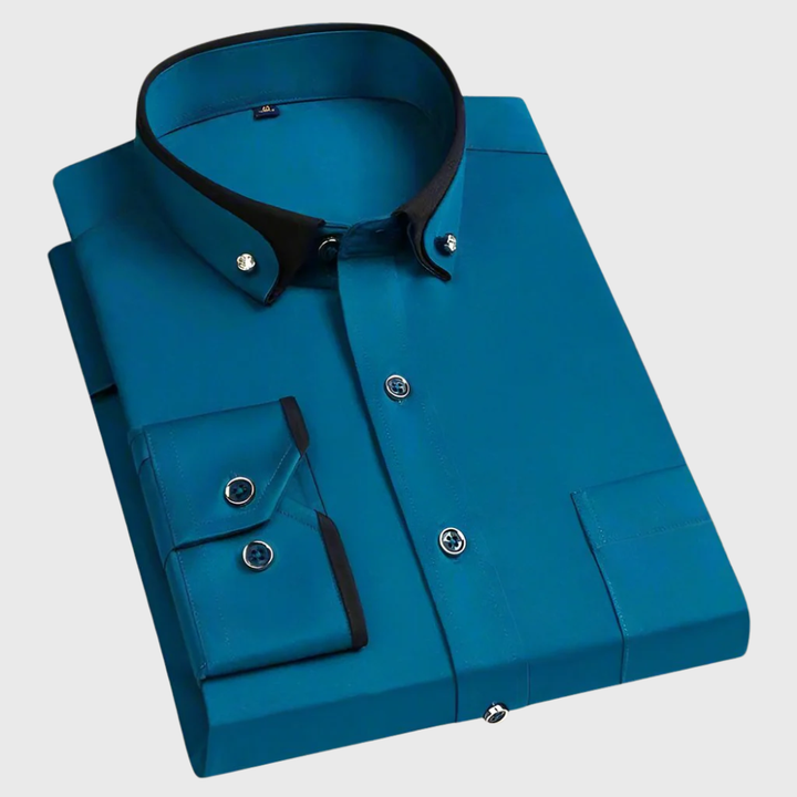 Margot Biarritz - Chemise classique à manches longues pour homme