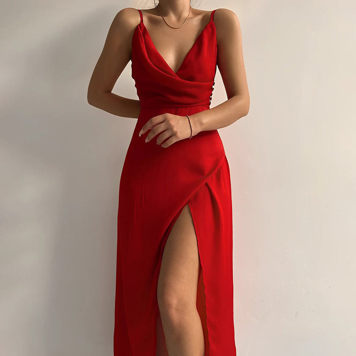 Margot Biarritz - Robe Élégante Fendue Victoria
