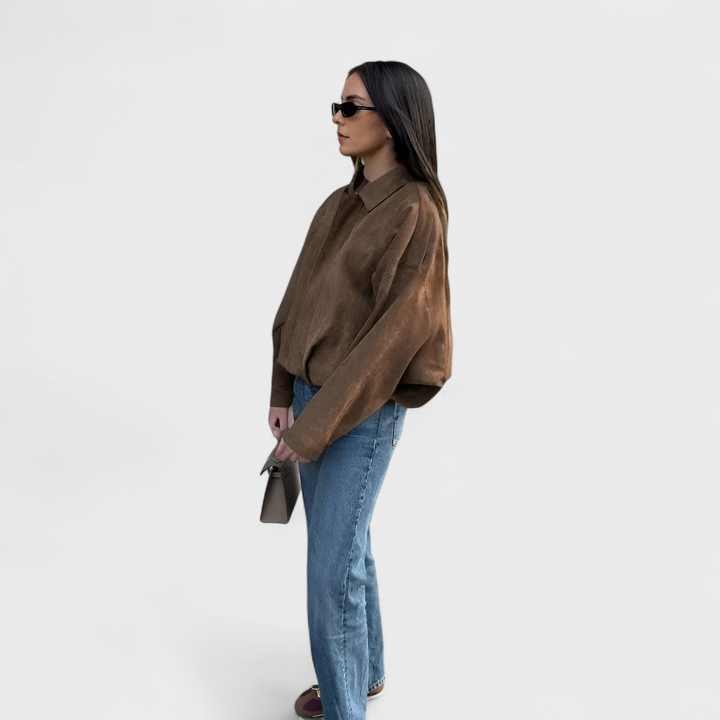 Margot Biarritz - Veste bomber en suédine