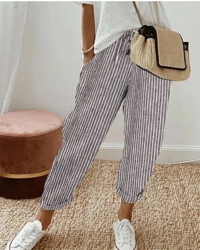 Margot Biarritz - Short Décontracté Léger à Taille Élastique Léa