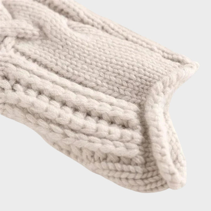 Margot Biarritz - Pull en cachemire à motif tressé