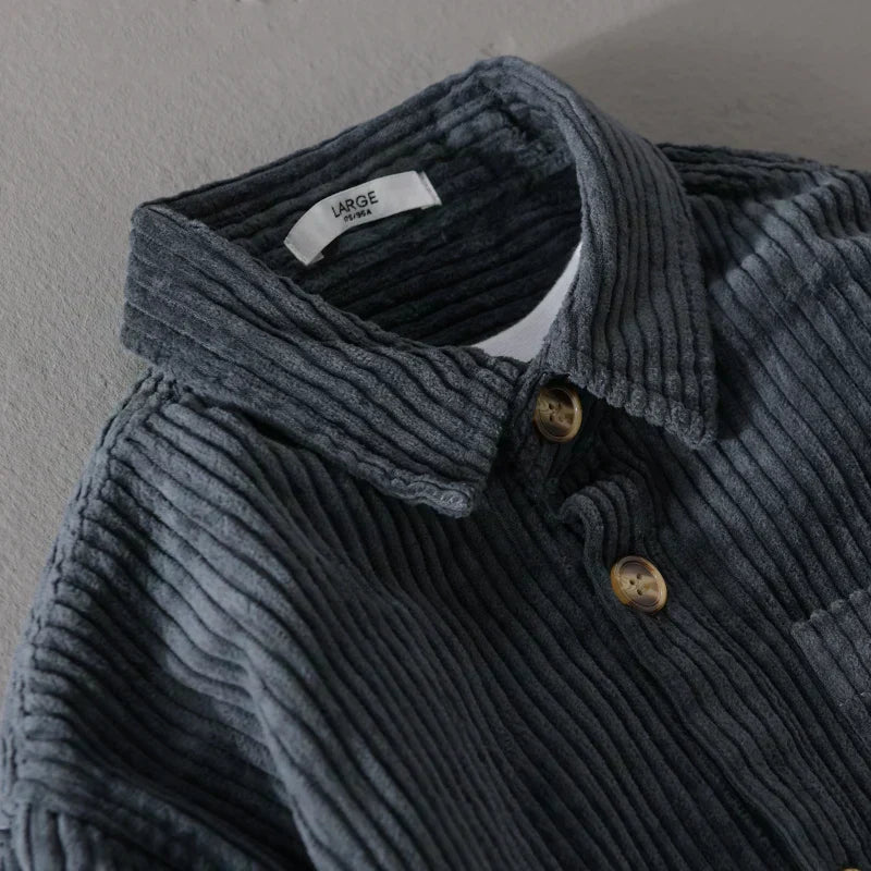 Margot Biarritz - Chemise en velours côtelé pour homme
