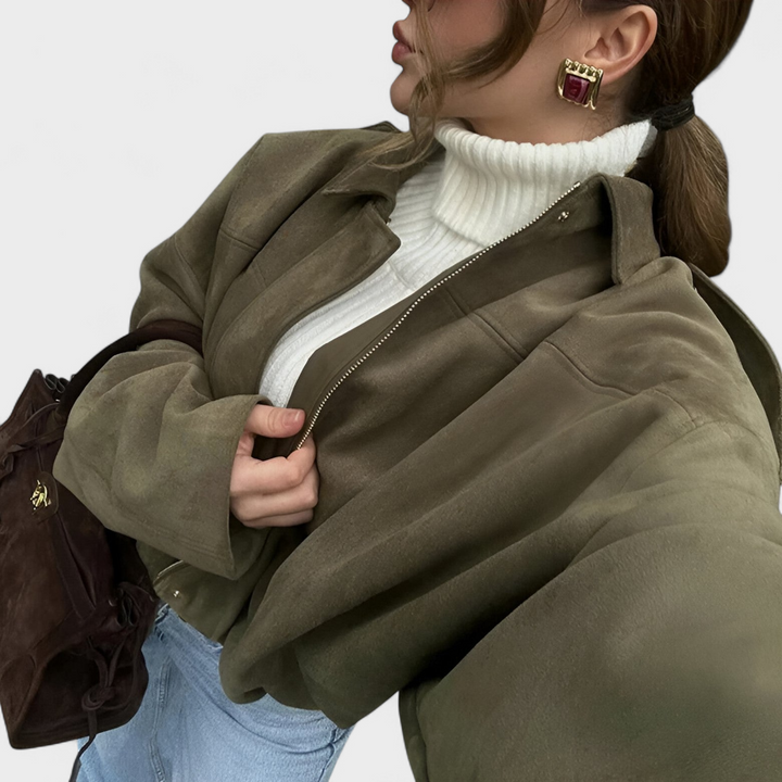 Margot Biarritz - Veste bomber en suédine