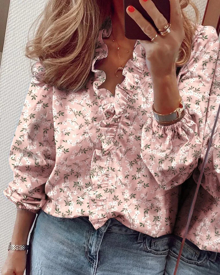 Margot Biarritz - Blouse Élégante à Manches Longues Maren