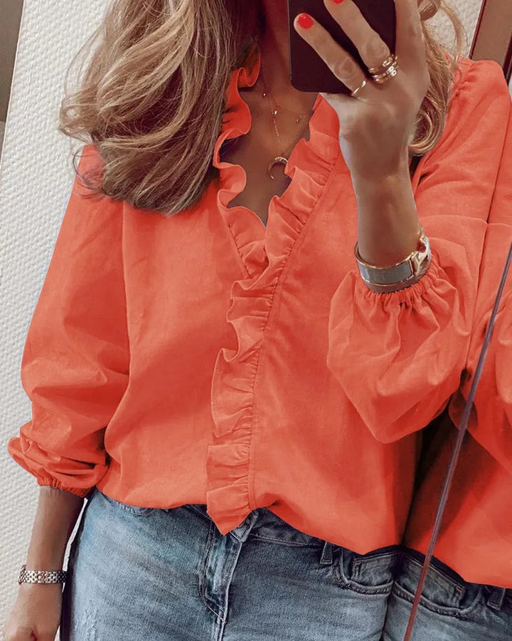 Margot Biarritz - Blouse Élégante à Manches Longues Maren